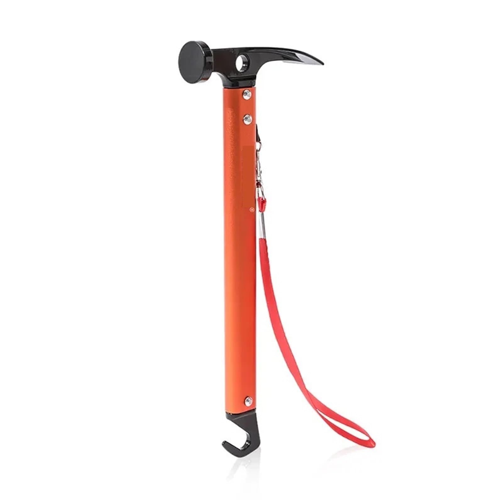 Dcuipg Orange Outdoor Survival Tool Camping Multifunctional Hammer For Tent Pegs