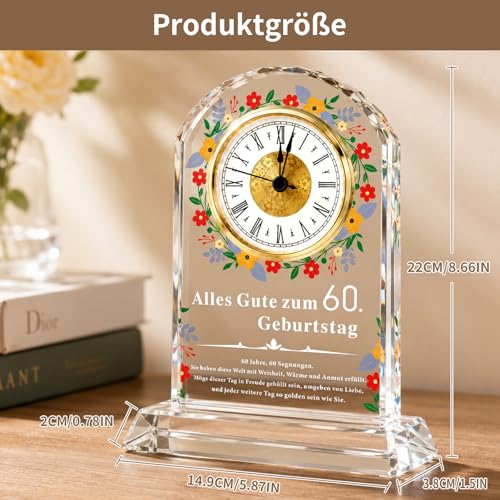 Reloj de cuarzo para mujer acabado premium accesorio para 60 cumpleaños 7