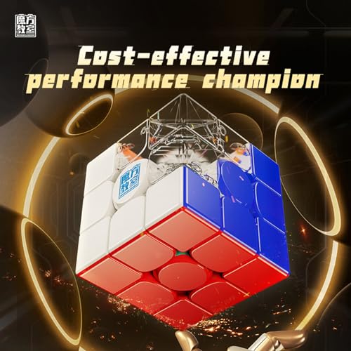 Image of Moyu RS3M V5 2023 Magnetic Speed Cube Adjustable Elasticity Professional 3x3 Stickerless Puzzle Cube RS3M V5 Magnetic Master Cube (Standard Edition)