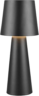 Tischlampe Hailey, mit Schnurschalter, IP20 Indoor, exkl. 1 x E27 max. 10W, Höhe 40 cm, Ø 16 cm, schwarz matt