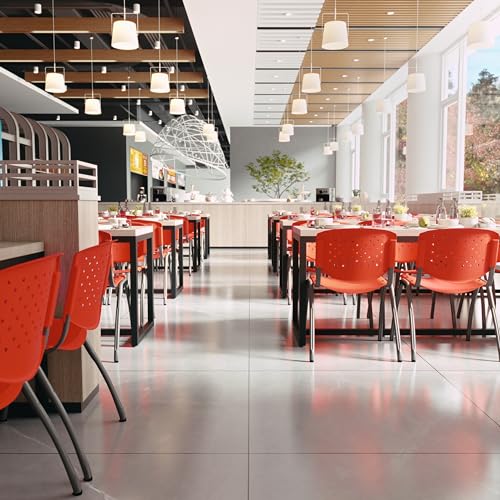 image for Flash Furniture HERCULES Series 880 lb. Capacity Orange Plastic Stack 