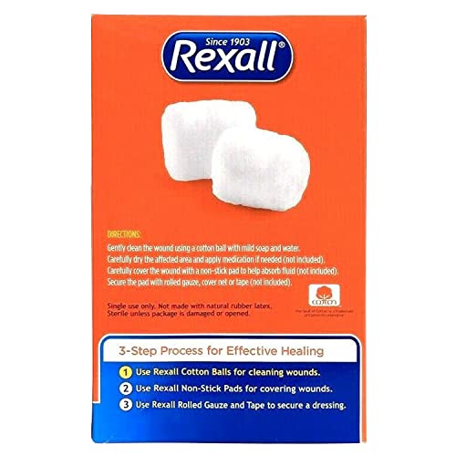 Rexall Sterile Cotton Ball 130Ct #TOP1
