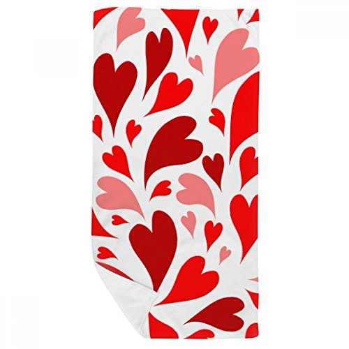 Serviette de bain cœurs roses DIYthinker cadeau Saint-Valentin doux - 2