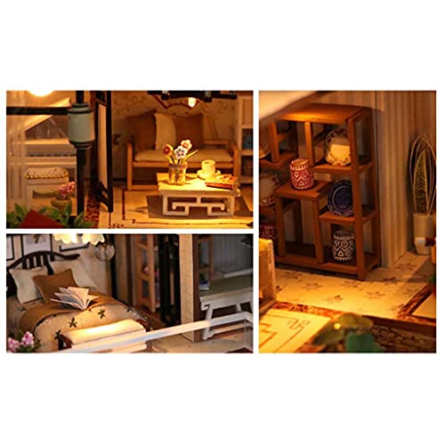 Woodcraft Construction Kit-Holzmodellbau-Set, DIY-Miniatur-Puppenhaus-Set, Handgefertigte Mini-Raum-Bastelsets Mit… – Bild 7