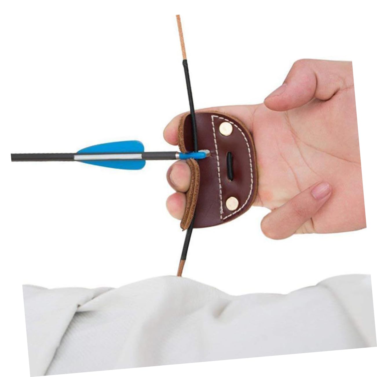 NAMOARLY 1Pc Double Layer Fingers Cushion for Protective Finger Cover Essential Accessory for Hunting and Target Practice