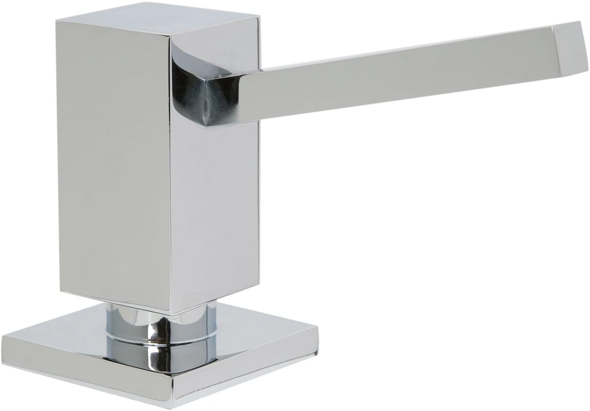 Mountain Plumbing MT106 Square Soap Dispenser with Plastic Bottle Finish: Brushed Nickel