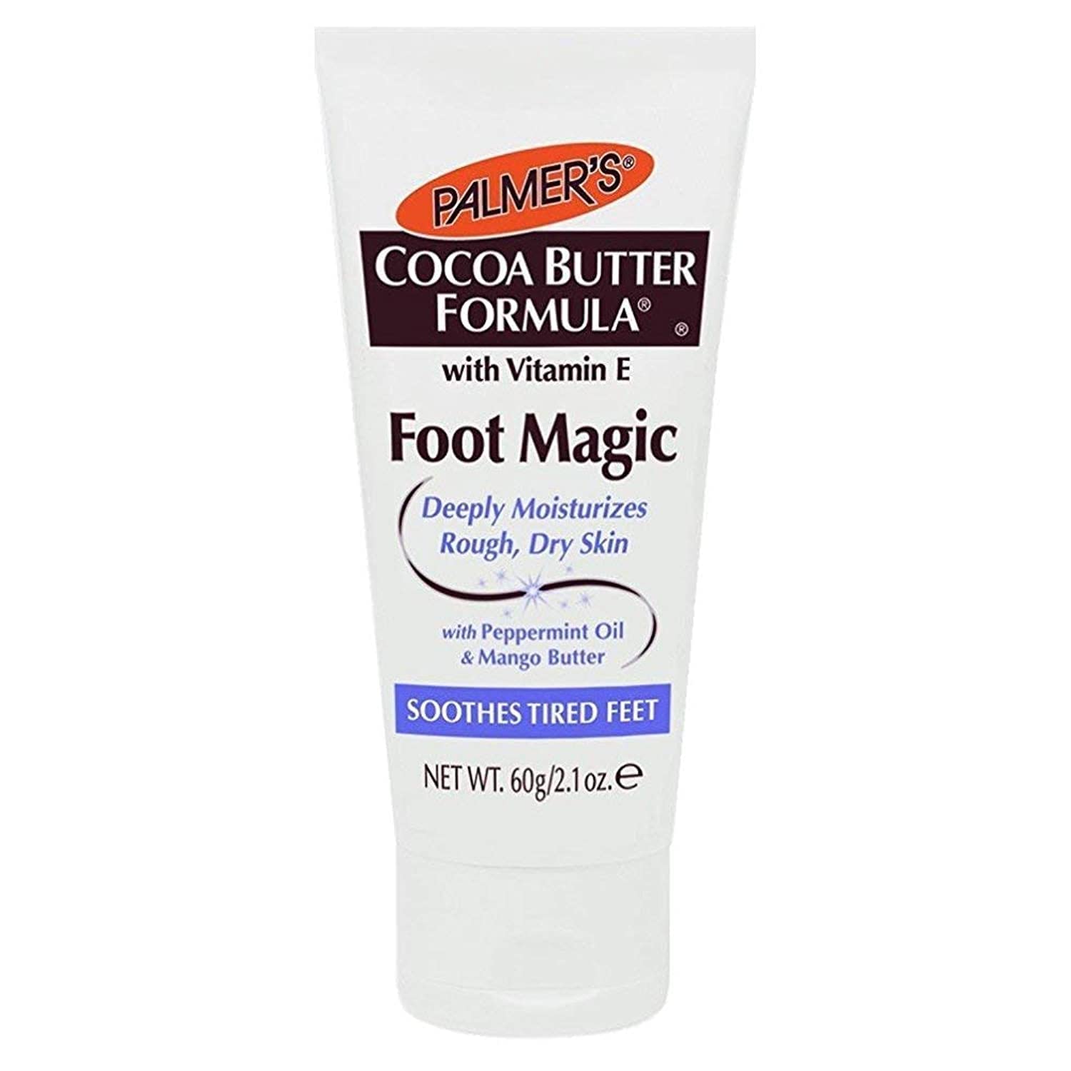 Palmer's Cocoa Butter Foot Magic Moisturizer 2.1 Ounce Tube (62ml) (2 Pack)