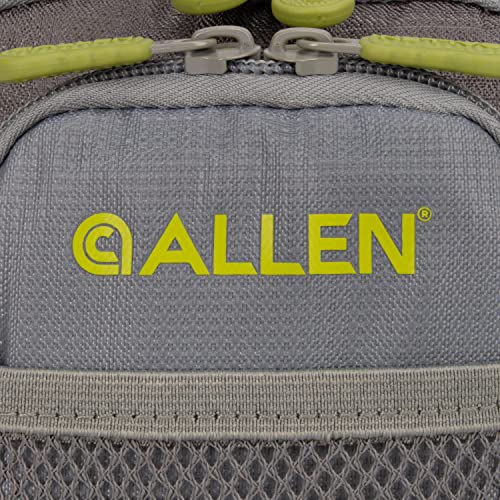Allen Company Bear Creek Micro Fishing Chest Pack, Fits Up To 2 Tackle/Fly Boxes, 91 Cu In / 1.5 L, Gray/Lime, 6377 #TOP7
