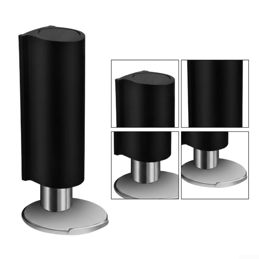 Tope Magnético Puerta para acero Inoxidable 2Pcs Sin Taladro(black-2pcs)