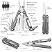 ROCKTOL Multitool Pliers, EDC Multitool Pocket Knife VG10 Blade, 27-in-1 Multi-tool with Titanium-plated Handle, Precision Screwdriver, Gut Hook for Hunting, Backpacking, Hiking, Camping, (Gen-R)