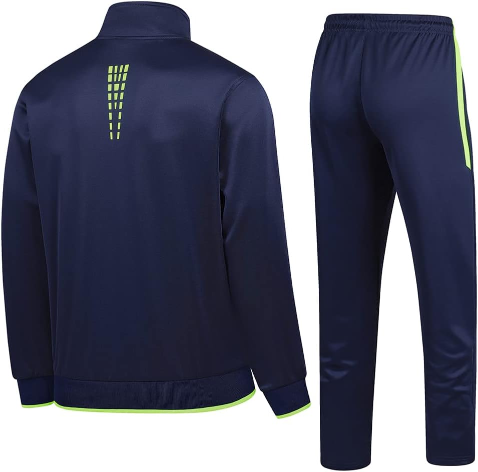 Men's Casual Athletic Tracksuit Long Sleeve Sweatsuit Set Full Zip Running Jacket and Pants 2 Piece Outfits - Image 2