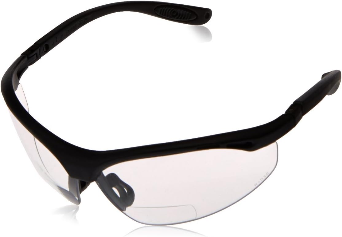 Radians CH1130 Cheaters Nylon Frame Reading Safety Glasses with Clear