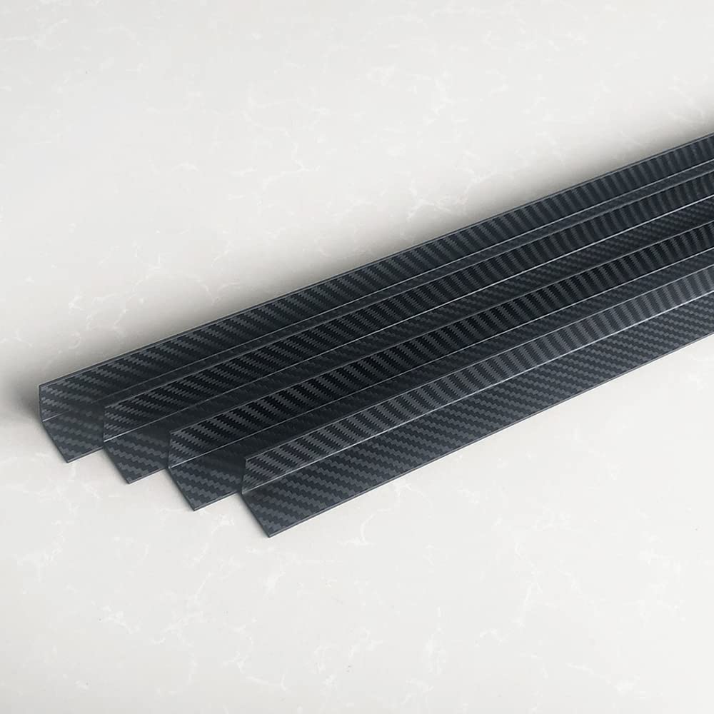 Cornières en fibre de carbone Profil en L Protège-coins industriels pour travaux de construction (40 * 40 * 2.5 * 1000mm)