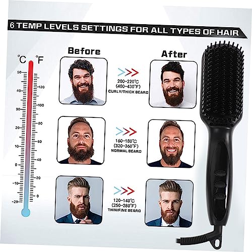 VALICLUD Fast Heating Electric Hair Straightening Brush for Men - Image 7