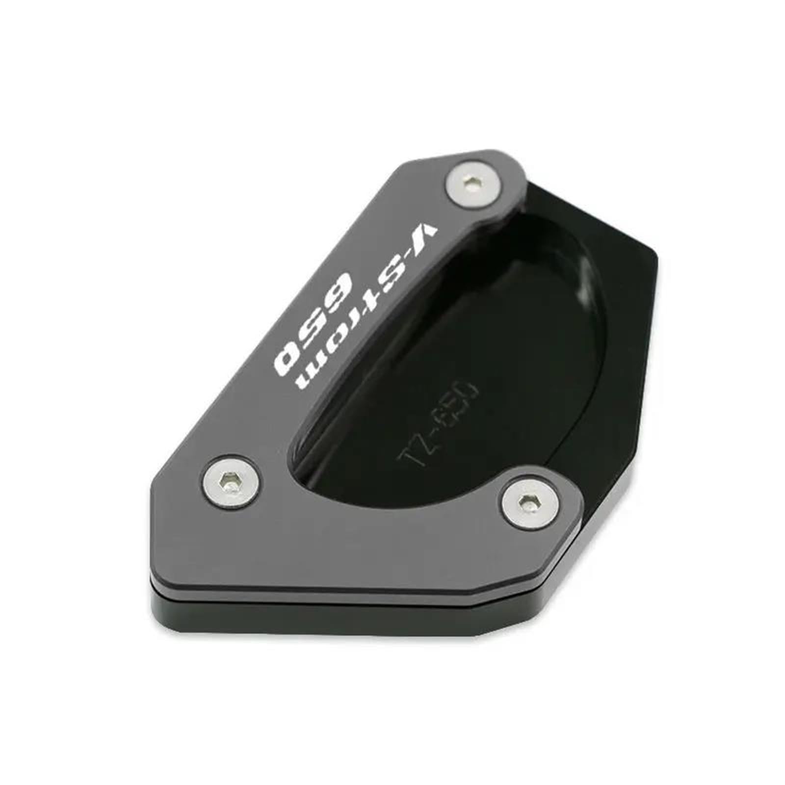 for V-Strom 650 /XT VSTROM Dl650 DL650 V Strom 650 2004-2023 Motorcycle Accessories Side Bracket Enlarged Bracket Plate Pad Motorcycle Side Stand Pad(Titanium,Vstrom 650)