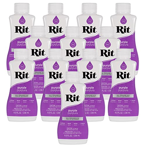 Rit Dye 8 oz Liquid Fabric Dye Purple (12 Pack)
