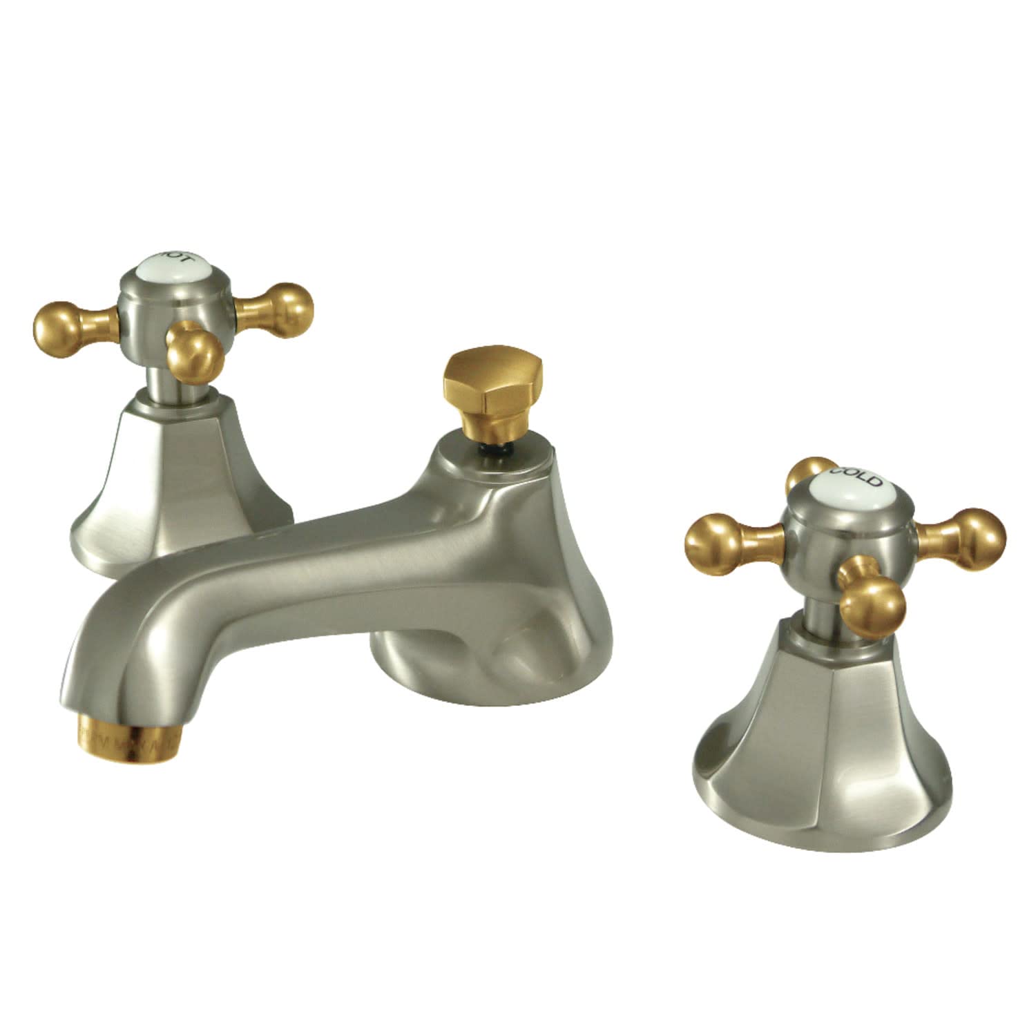 Kingston KS446 HL Metropolitan WC-Wasserhahn | 20,3-40,6 Cm Verstellbar | Messing, Keramikkartusche, Sechskant-Hebel