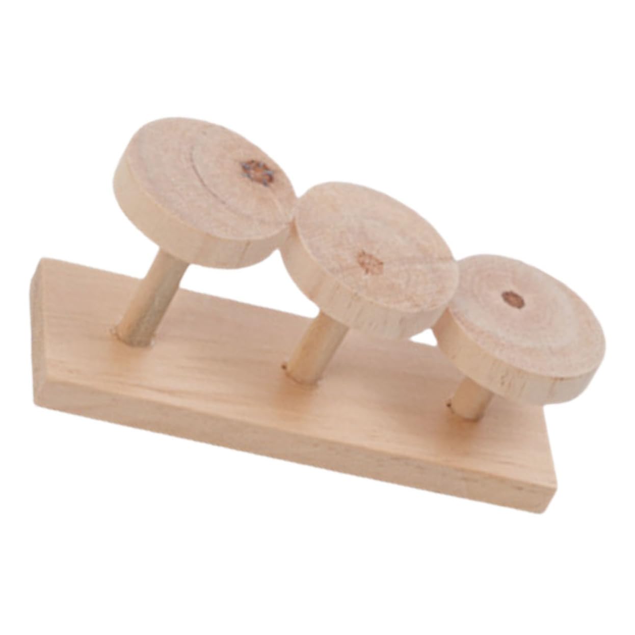 Levemolo Parrot Toy Ladder Bird Cage Accessory Wooden Climbing Platform for Parakeets Hamster Exercise Toy Parrot Grinding Ladder