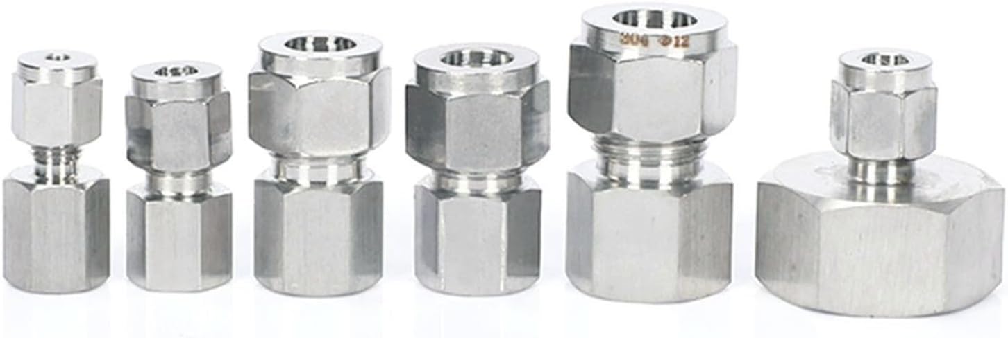 1PC Fit Tube O/D 12mm To M14x1.5 Female 304 Stainless Ferrule Pneu