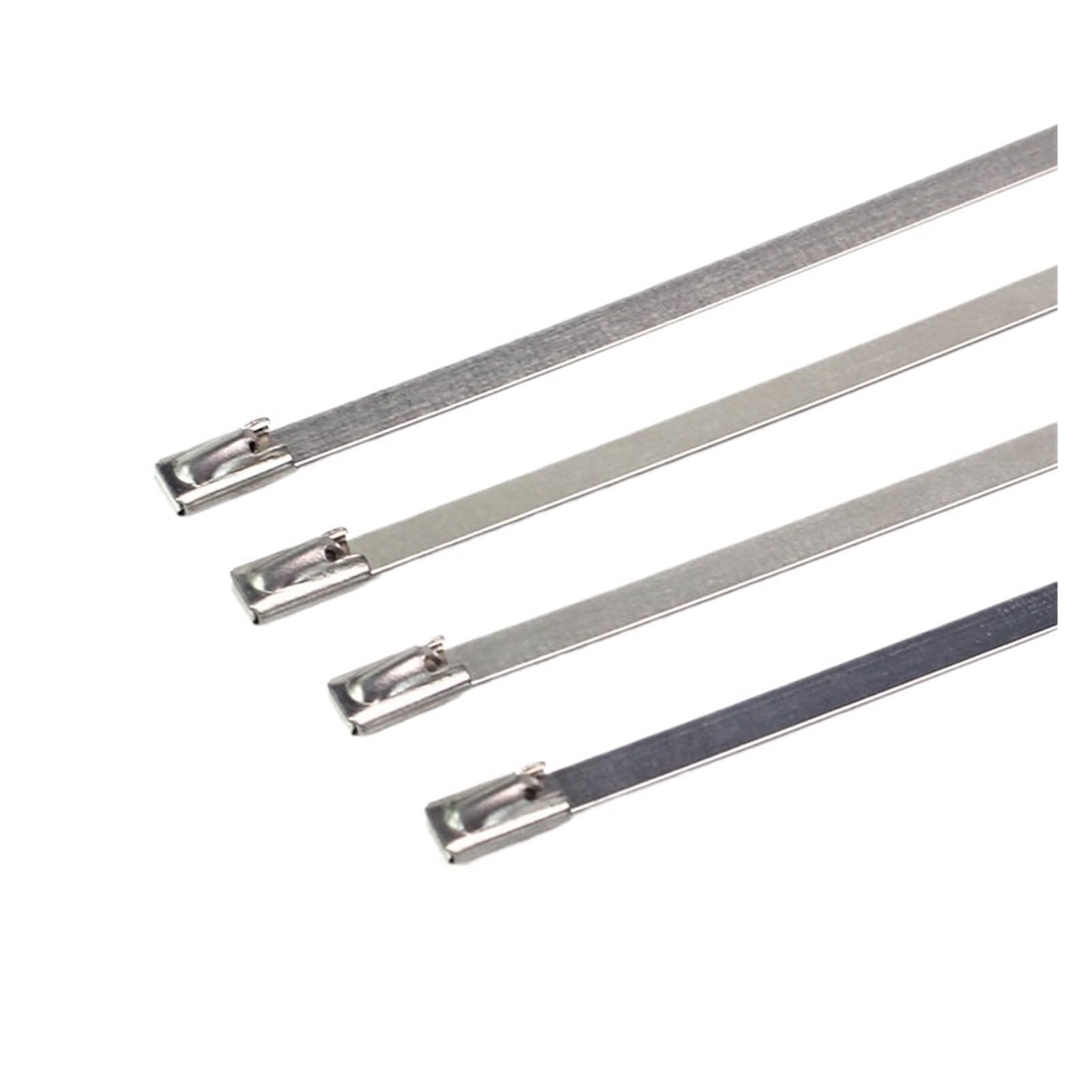 10 bridas for cables autoblocantes de acero inoxidable 304.