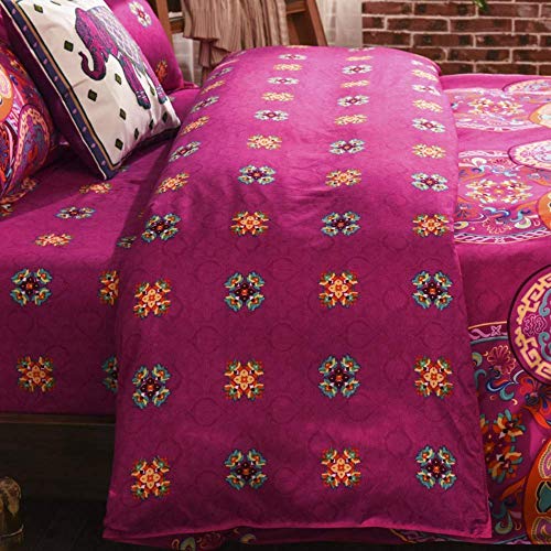 Loussiesd Boho Bedroom Super King Southwestern Indian Bedding Set Print Decoration Bohemian Novelty Comforter Cover with 2 Pillowcases Soft Microfiber Exotic Style Bedspread Cover Zipper 3 Pcs - Image 4