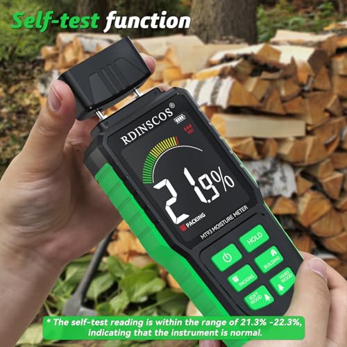 image for RDINSCOS Rechargeable Moisture Meter for Wood, Walls & Hardwood – Ac