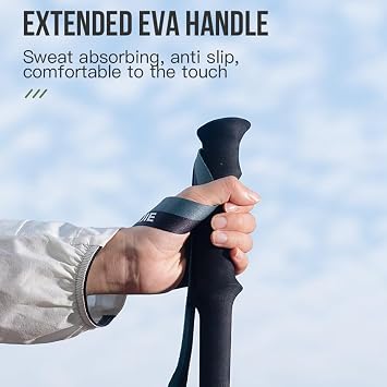 Bluefield Telescopic Hiking Pole Men's and Women's Outdoor Essentials Sober and Stylish Collapsible Suitable for Outdoor Hiking