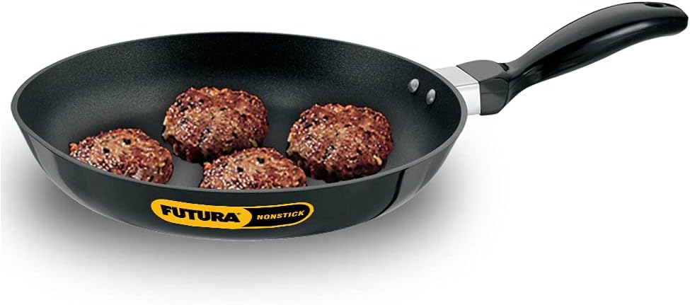 Futura 24 cm Frying Pan, Non Stick Fry Pan, Frypan, Black (NF24)