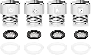 シャワーヘッド・シャワーホース用アダプターセット アダプター 4個セット 各社ホース用アダプター 取付簡単 シャワーヘッド シャワーホース用アダプターセット 水漏れ防ぐ クロムメッキ (シルバー) 水漏れを防ぐ ド接続用アダプター シャワーヘッド接続用アダプター (KMGO) シャワーホース用 シルバー 【4個セット】 取付簡単