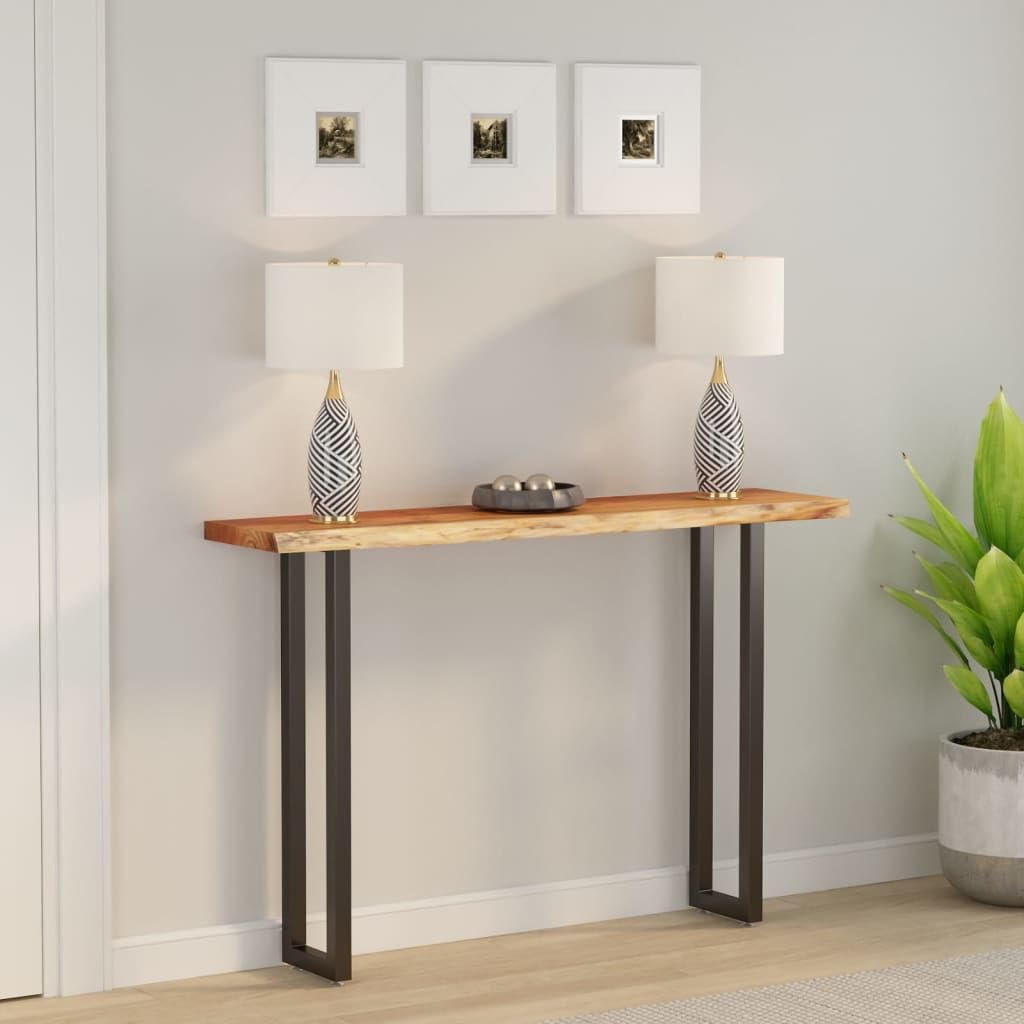 vidaXL Tablero Rectangular Madera de Acacia Borde Vivo 180x30x2,5 cm