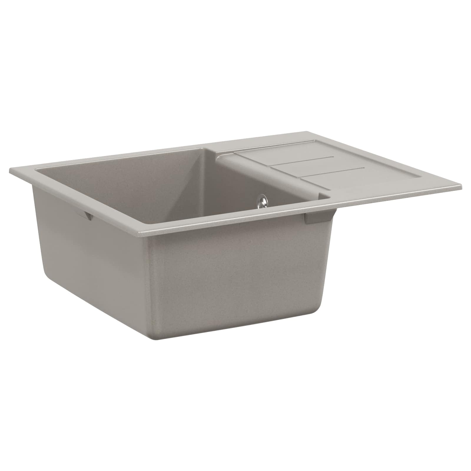 vidaXL Sink Grey 620 x 500 mm 80% Quartz and 20% Resin