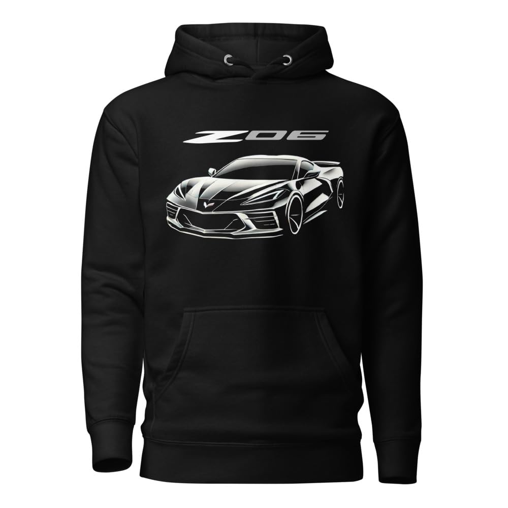 Next Gen C8 Corvette Z06 bluza z kapturem dla kierowców Vette Black Out Edition Vette Show sweter