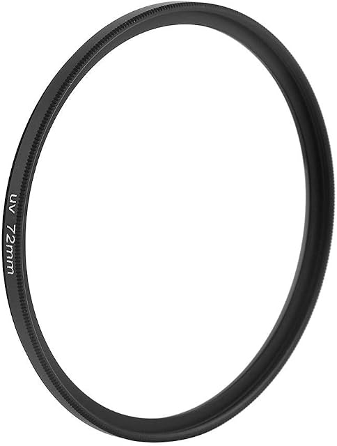 Universal 72mm UV Lens Filter,Optical Metal Camera UV Protection Filter,Ultra Violet Lens Protector, for Canon for Nikon for Sony(72mm)