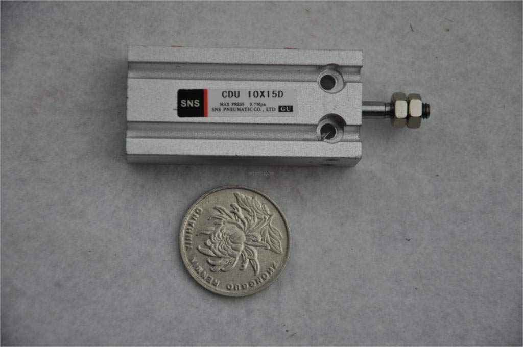 SNS Pneumatic free mountAir cylinder CDU1015 instead of multi mount SMC type CU1015 thread M5"PT with magnet reed