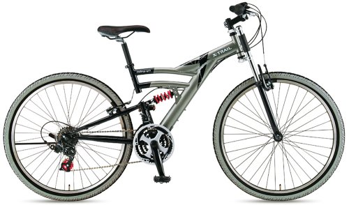 エクストレイル　マウンテンバイク Amazon | X-TRAIL(エクストレール) 26インチ Wサス付き シマノ18段