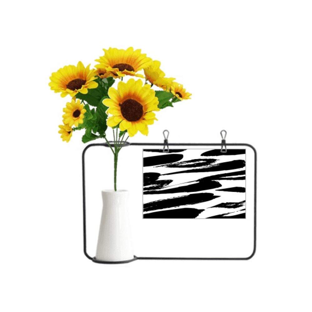 Peinture chinoise texturée haut de gamme tournesol avec carte de bénédiction