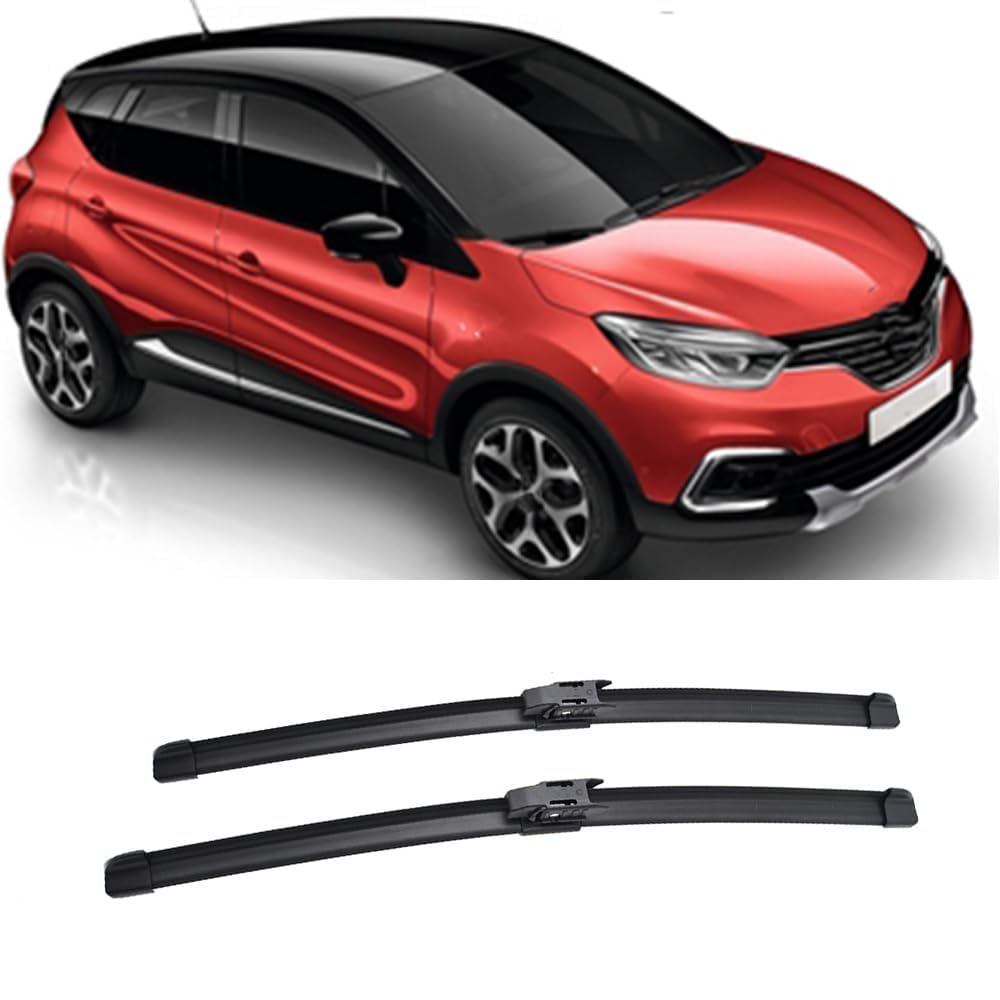 Balais d'essuie-glace avant Renault Captur essuyage silencieux sans trace
