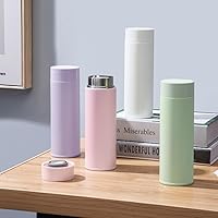 Vista 7 de 11 oz Mini Water Bottle Stainless Steel Thermoses Small - Insulated Vacuum, Leak Proof, Keeps Drinks Hot/Cold - Ideal for Coffee, Tea, Water - Pink