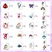 Kids Clip On Earrings for Girls 20/30 Pairs Hypoallergenic Clip on Earrings for Kids Cute Animal Earrings for Little Girls Toddlers Jewelry Set Party Favor Gift (20 Pairs)