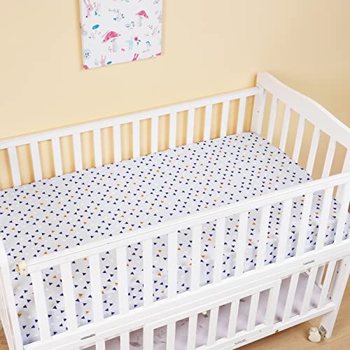 Phf Soft Polyester Woodland Crib Sheet Fitted, 2 Pack Silky Comfy Breathable Baby Sheets For Boys Girls, 28X52X9In Fits Standard Crib And Toddler Mattresses, Woodland #TOP1