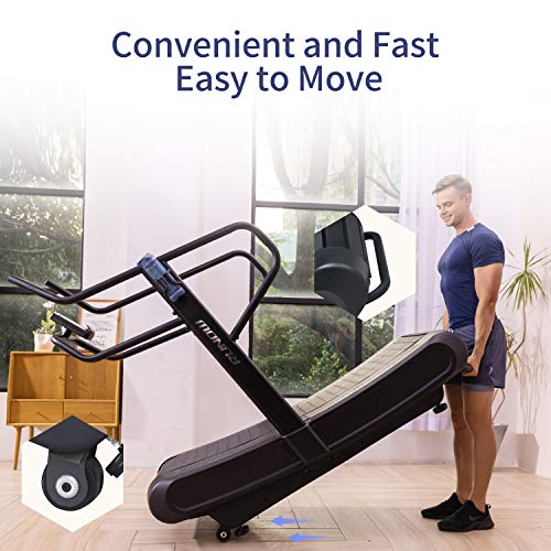 Image of RUNOW Curved Treadmill, Non-Electric Motorized Treadmill for Commercial & Home Running Machine with Customization & Resistance Adjustment