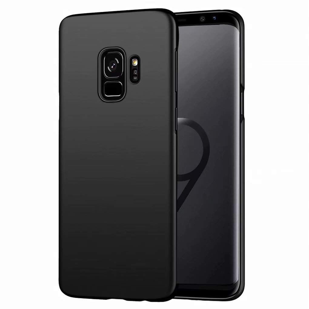 NiaCoCo Compatible with Samsung Galaxy S9 Case Anti-Drop PC Hard Silicone Shockproof Ultra Thin Anti-Scratch Protective Phone Case for Samsung Galaxy S9 Case-Black
