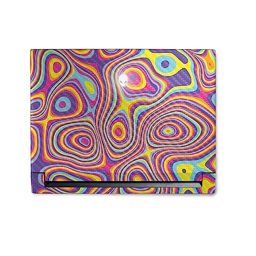 Image of MightySkins Carbon Fiber Skin Compatible with Alienware M18 R1 (2023) Full Wrap Kit - Gobstopper | Protective, Durable Textured Carbon Fiber Finish | Easy to Apply & Change Styles | Made in The USA