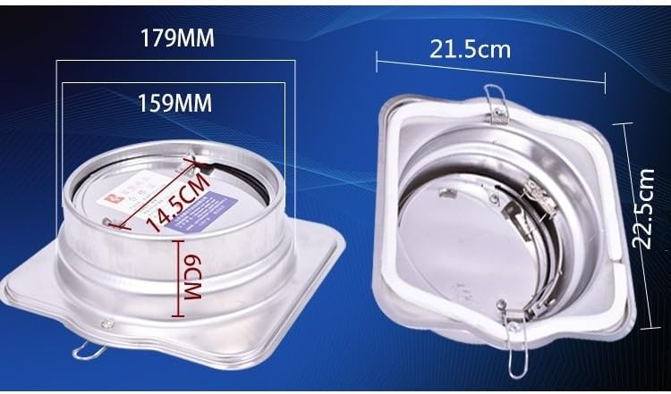 Stainless steel public flue fire check valve kitchen flue check valve range hood(Stainless steel 160 and 180)