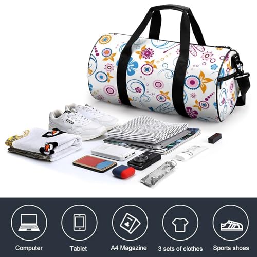 Gym sac de voyage fleur libellule de 45cm pour ne plus manquer d'espace en rando