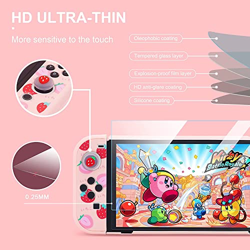 Housse Nintendo Switch OLED de voyage antichoc rose