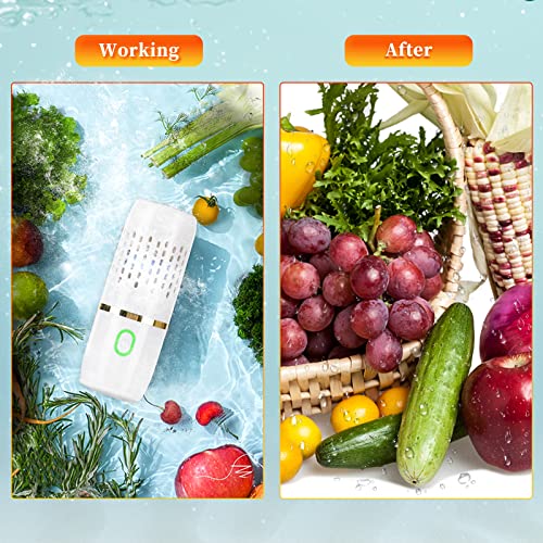 Fruit And Vegetable Cleaner,Portable Fruit Cleaner Device In Water,Fruit And Vegetable Washing Machine For Deeply Cleaning Fruit, Vegetable, Rice, Tableware,Kitchen Gadget(White) #TOP2