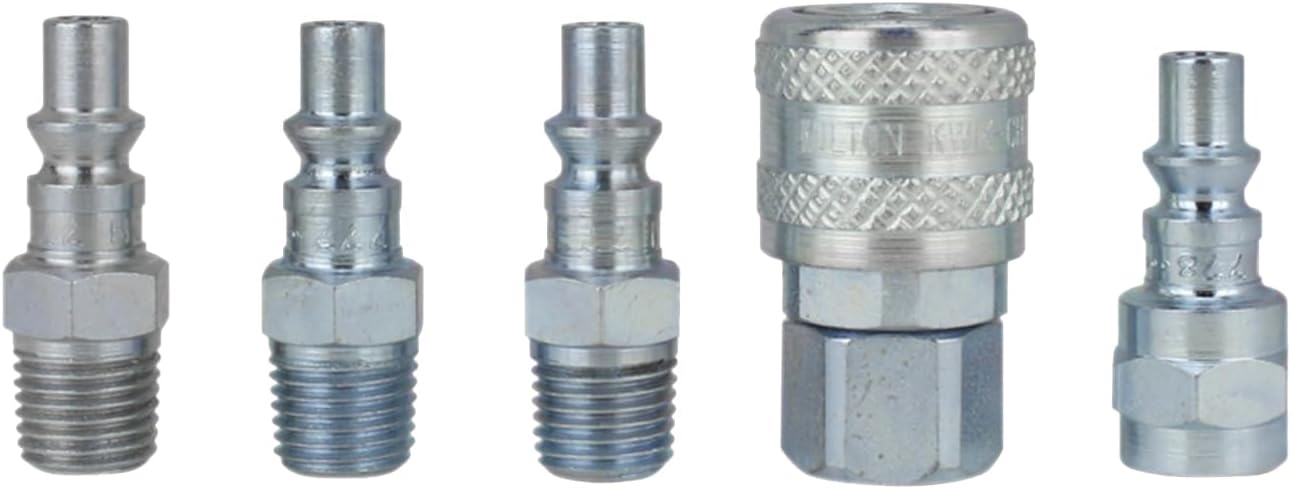 Milton S-213 1/4" NPT A Style Coupler and Plug Kit - 5 Piece