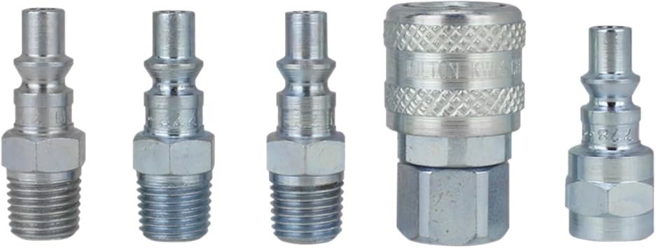 Milton S-213 1/4" NPT A Style Coupler and Plug Kit - 5 Piece