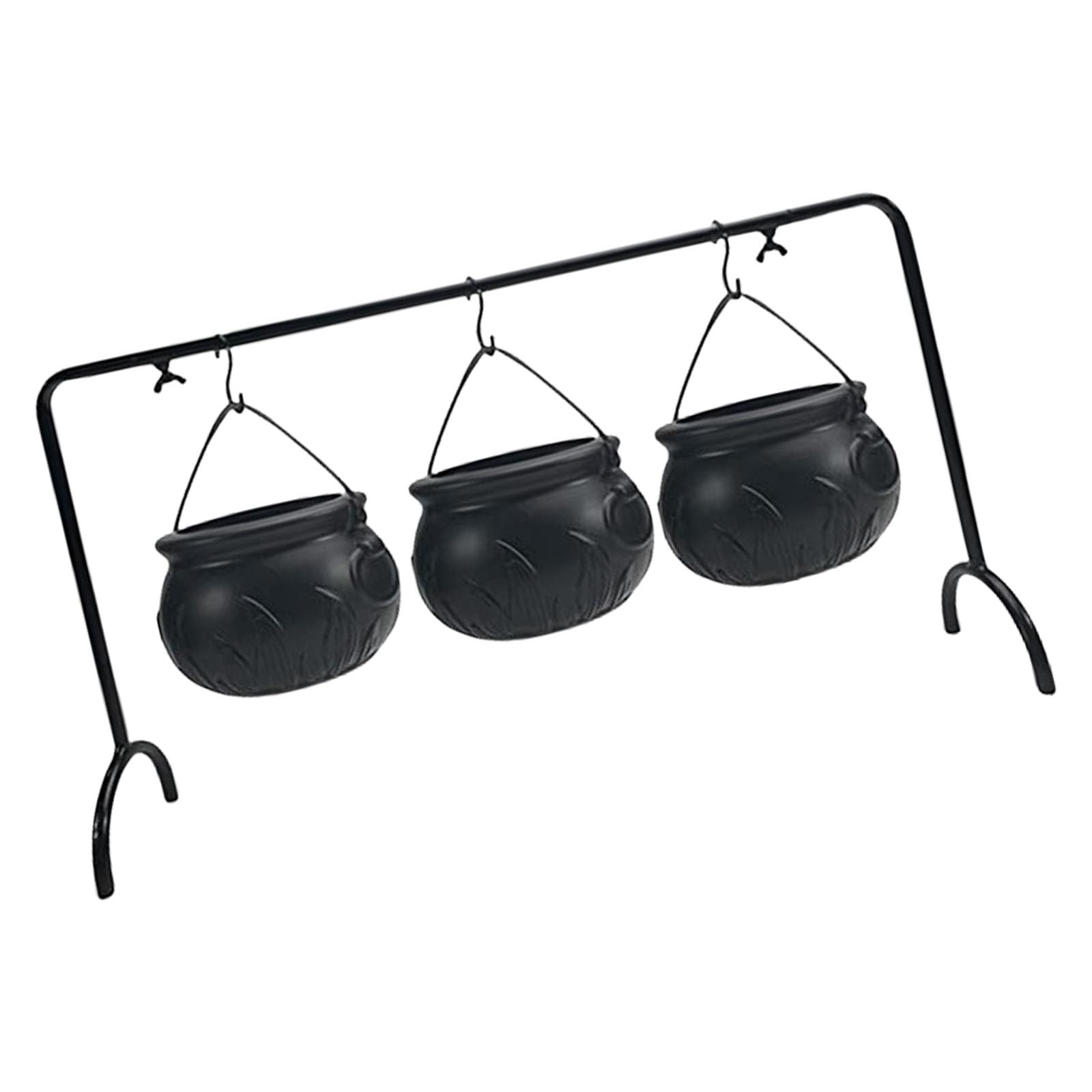 Chaudron de sorcière Halloween lot de 3 bols suspendus pour apéritif festif